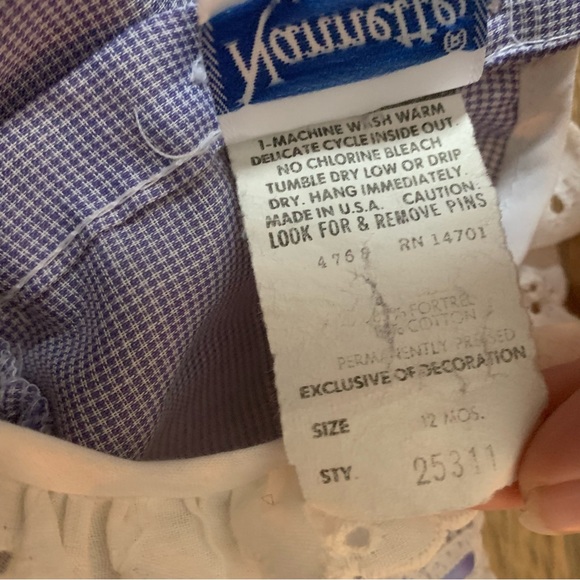 12 month Nannette VINTAGE purple dress - Picture 3 of 3